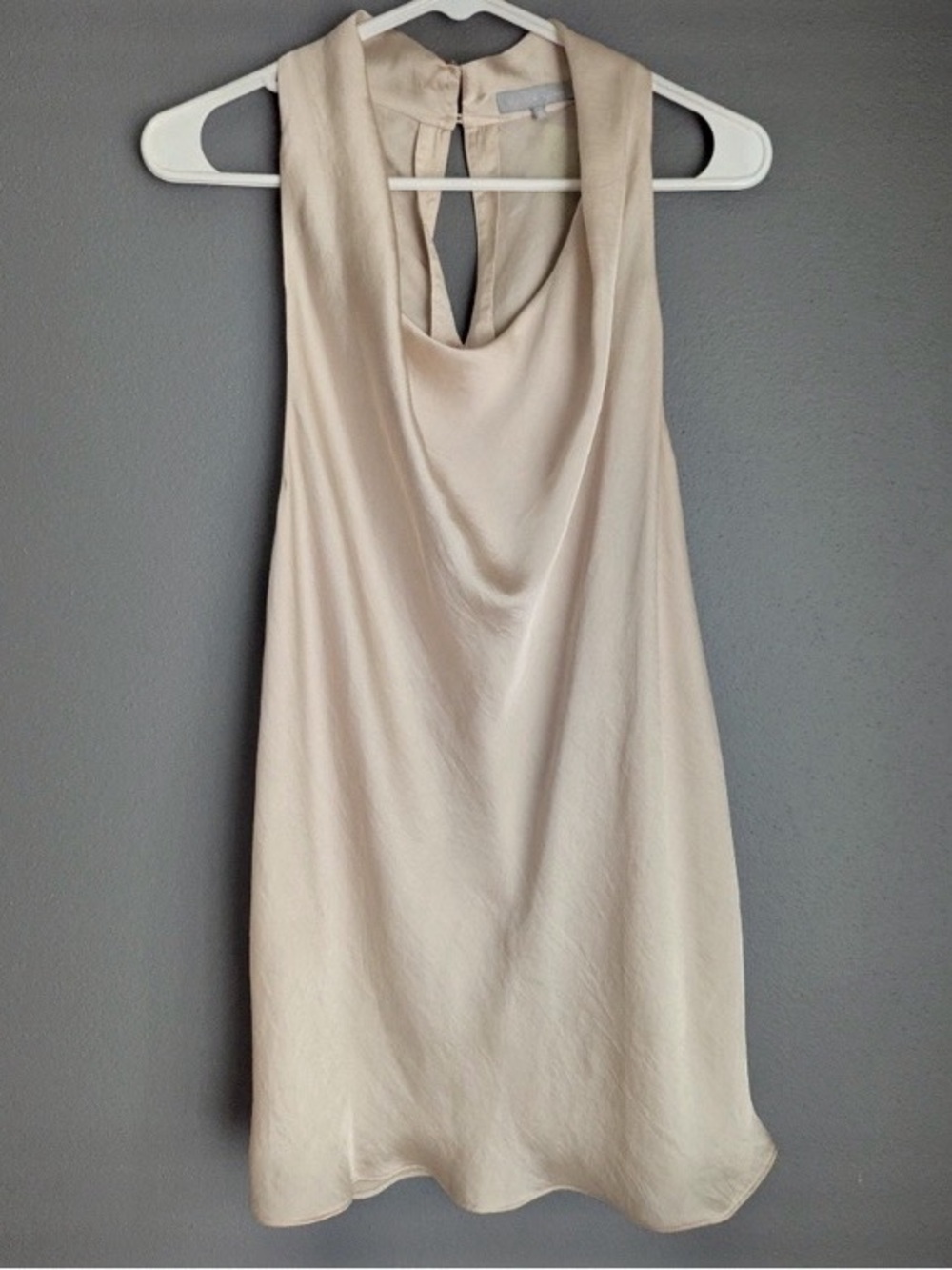 Violet & Claire champagne Cowl Neck Top